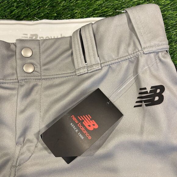 New‎ Balance Baseball Pants 36x33 Gray Piped Joggers Sweatpants [Tag size = 38] - Picture 3 of 10